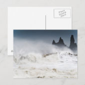 Rough Seas, Vik i Myrdal, Island Postkarte (Vorne/Hinten)
