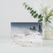 Rough Seas, Vik i Myrdal, Island Postkarte (Stehend Vorderseite)