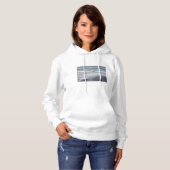 Rough Seascape mit Eis Hoodie (Vorne ganz)