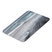 Rough Seascape with ice, iceland Magnet (Linke Seite)