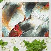 Rough silbernes rock over brennen ember, intensitä geschirrtuch (Gefaltet)