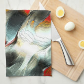 Rough silbernes rock over brennen ember, intensitä geschirrtuch (Viertel Falte)