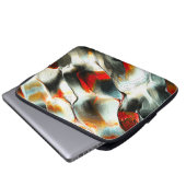 Rough silbernes rock over brennen ember, intensitä laptopschutzhülle (Vorne Knopf)