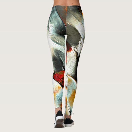 Rough silbernes rock over brennen ember, intensitä leggings (Rückseite)