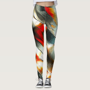 Rough silbernes rock over brennen ember, intensitä leggings