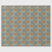 Rough Sketched Grass Ethnic Design Geschenkpapier (Flach)