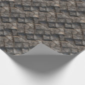 Rough Stone Texture Print Wrapping Paper Roll Geschenkpapier (Ecke)