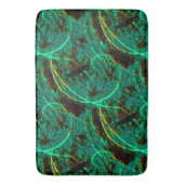 Rough texture dark green cyan with brown craters badematte (Vorderseite Vertikal)