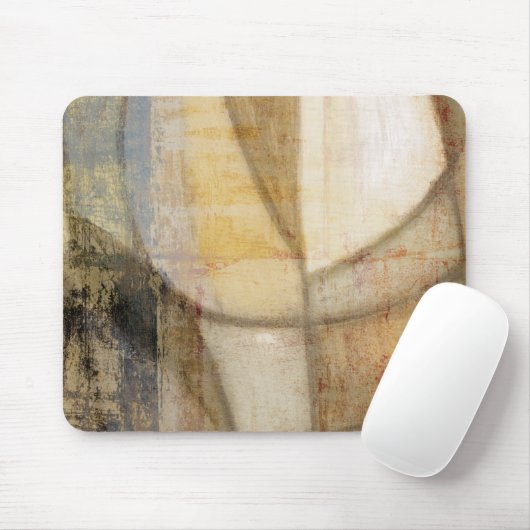 Rough Textured Earth Tone Painting Mousepad (Mit Mouse)