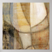 Rough Textured Earth Tone Painting Poster (Vorne)