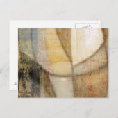 Rough Textured Earth Tone Painting Postkarte (Vorne/Hinten)