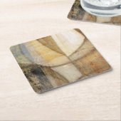 Rough Textured Earth Tone Painting Rechteckiger Pappuntersetzer (angewinkelt)