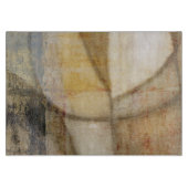 Rough Textured Earth Tone Painting Schneidebrett (Vorderseite)