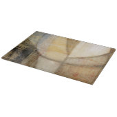 Rough Textured Earth Tone Painting Schneidebrett (Ecke)