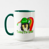 Rough Tri Collie Saint Patricks Tasse (Links)
