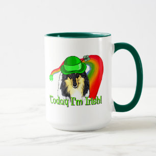 Rough Tri Collie Saint Patricks Tasse