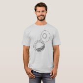 Rough Tuba Zeichnend T-Shirt (Vorne ganz)