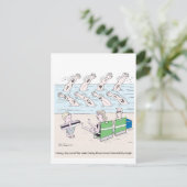 Rough Waves Sommerurlaub Feiertagskarte (Stehend Vorderseite)