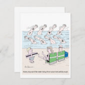 Rough Waves Sommerurlaub Feiertagskarte (Vorne/Hinten)