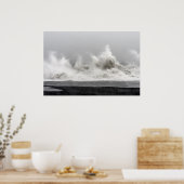 Rough Winter Storm Ocean Poster (Küche)
