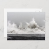 Rough Winter Storm Ocean Postkarte (Vorne/Hinten)