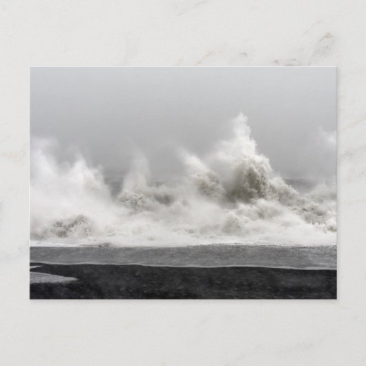 Rough Winter Storm Ocean Postkarte (Vorderseite)