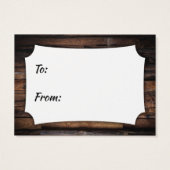 Rough Wood Display Brautparty Gift Card (Rückseite)