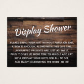 Rough Wood Display Brautparty Gift Card (Vorderseite)