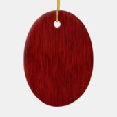 Rough Wood Grain Background - Festivals Red Keramik Ornament (Vorne)