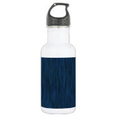 Rough Wood Grain Background in Deep Blue Trinkflasche (Vorderseite)