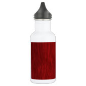 Rough Wood Grain Background - Rot Edelstahlflasche (Links)