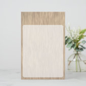 Rough Wood Grain Hintergrund in verblassener Farbe Briefpapier (Stehend Vorderseite)