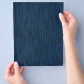 Rough Wood Grain Look Hintergrund Deep Blue Flyer (Hand)
