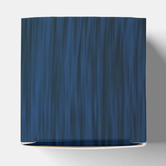 Rough Wood Grain Look Hintergrund Deep Blue Geschenkschachtel (Oben)
