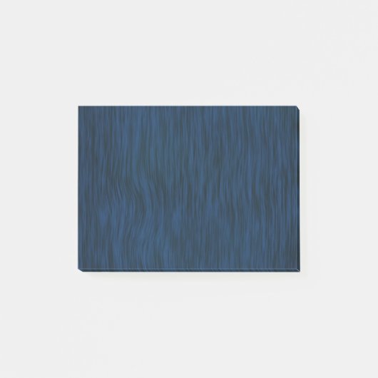 Rough Wood Grain Look Hintergrund Deep Blue Post-it Klebezettel (Vorderseite)