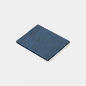 Rough Wood Grain Look Hintergrund Deep Blue Post-it Klebezettel (angewinkelt)