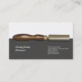 Roughing Hohlmeißel Woodturning Visitenkarte (Rückseite)