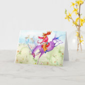 Roughstock-Reiter Karte (Gelbe Blume)