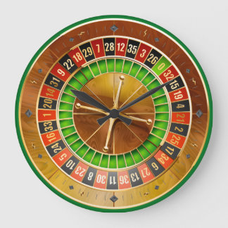 Roulette-1-Wall-Uhren Optionen Große Wanduhr