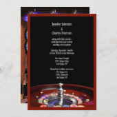Roulette Casino Einladung Hochzeit (Vorne/Hinten)