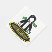 Roulette Dealer Paper Napkins Serviette (Ecke)