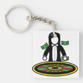 Roulette Dealer Schlüsselanhänger (Vorderseite)