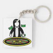 Roulette Dealer Schlüsselanhänger (Rückseite)