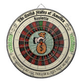 Roulette-Geld-Kunst Dartscheibe (vorne)