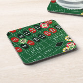 Roulette-Korken-Untersetzer Untersetzer (Linke Seite)