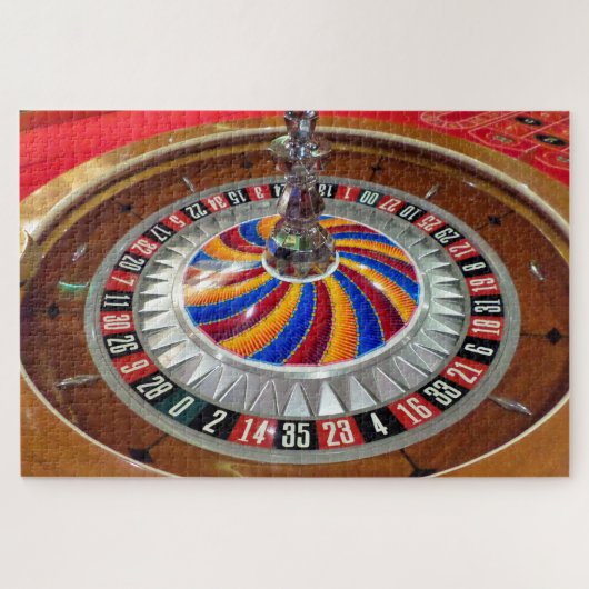 Roulette-Rad im Casino Puzzle (Horizontal)