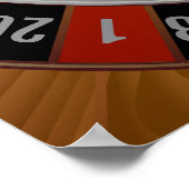 Roulette-Rad Poster (Ecke)