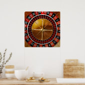 Roulette-Rad Poster (Küche)
