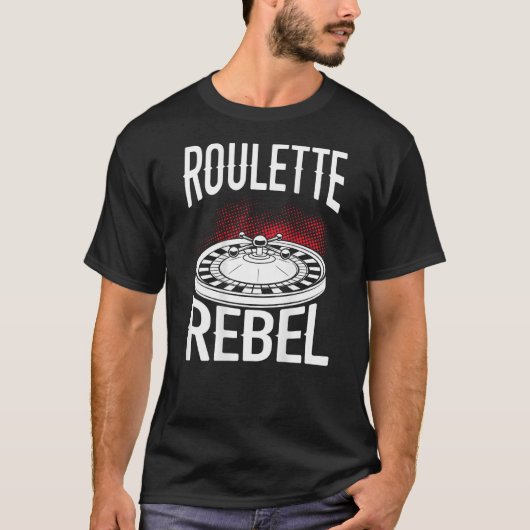 Roulette Rebel Backprint Casino T-Shirt (Vorderseite)