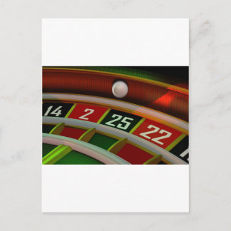Roulette Rulette Casino Spiel Postkarte